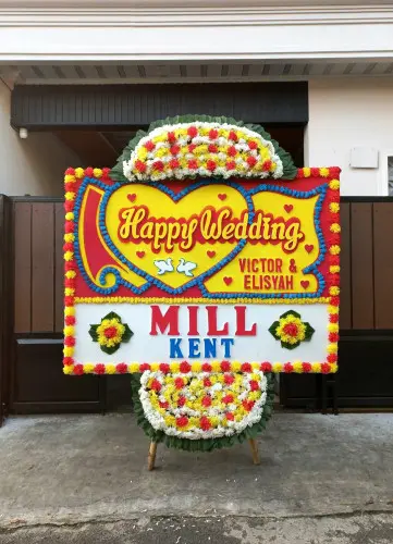 Papan Bunga Pernikahan puncakwangi